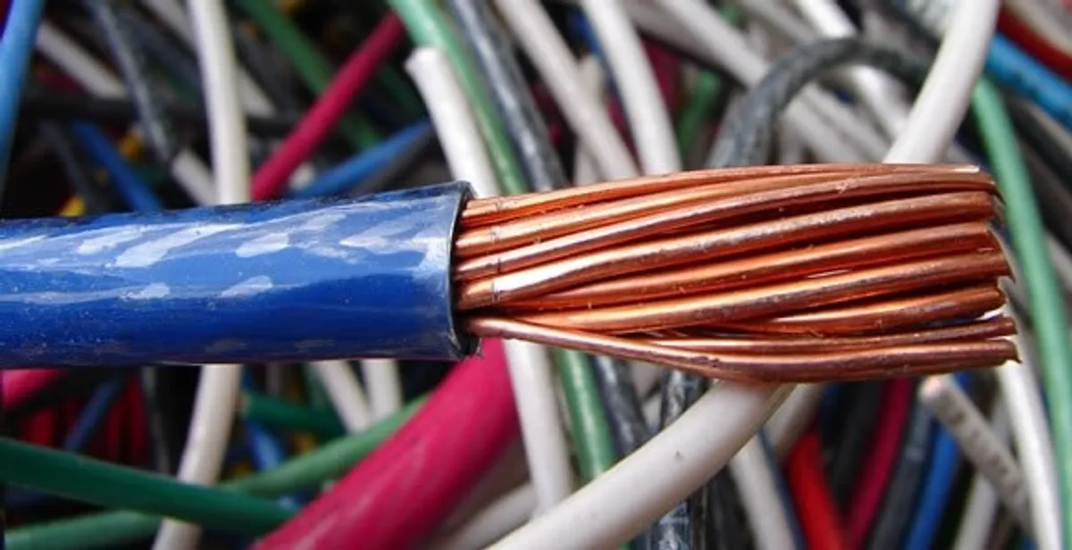 electrical wiring services showing exposed copper conductors and cable preparation in Milwaukee, WI