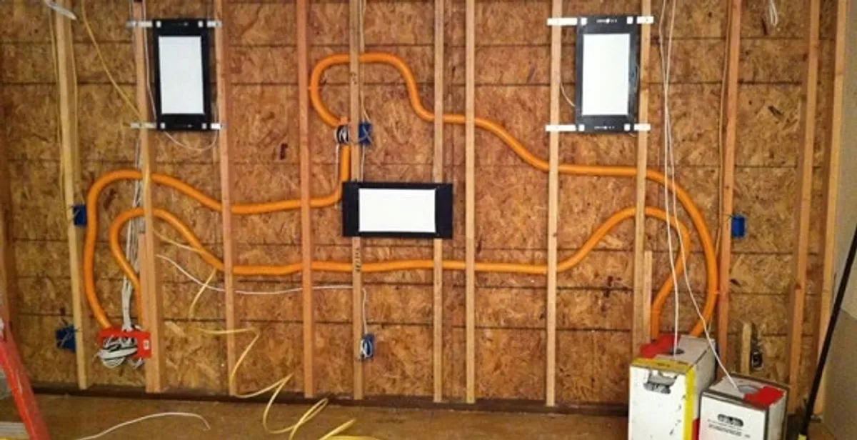 new construction wiring project displaying complete electrical system layout installed by professionals in Milwaukee, WI