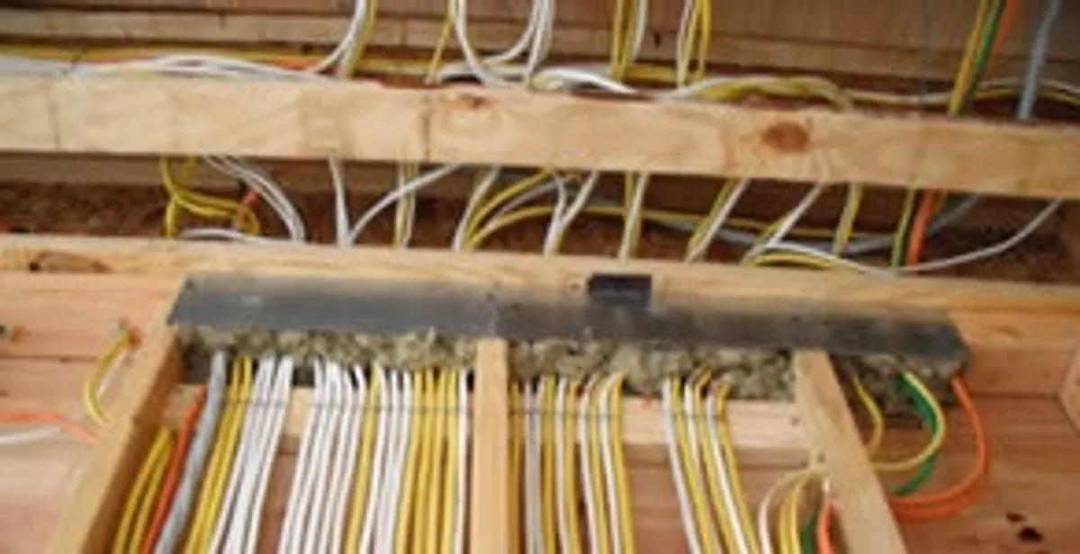 new construction wiring services with organized electrical rough-in performed by licensed electricians in Milwaukee, WI