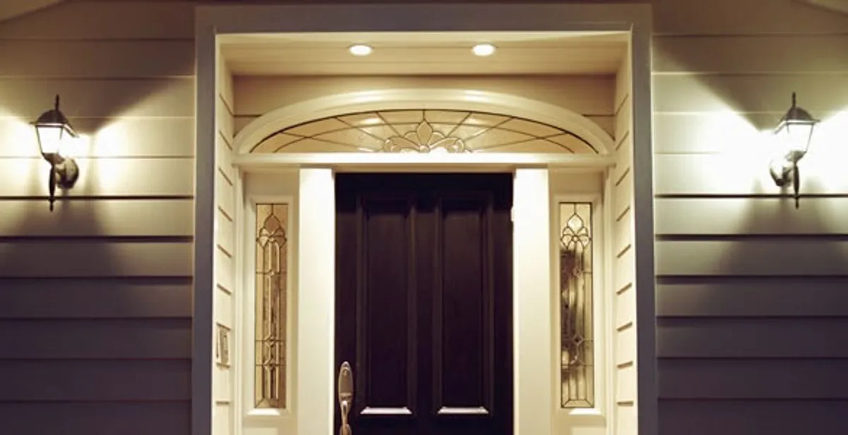 security light installation services with professionally installed entryway lighting in Milwaukee, WI