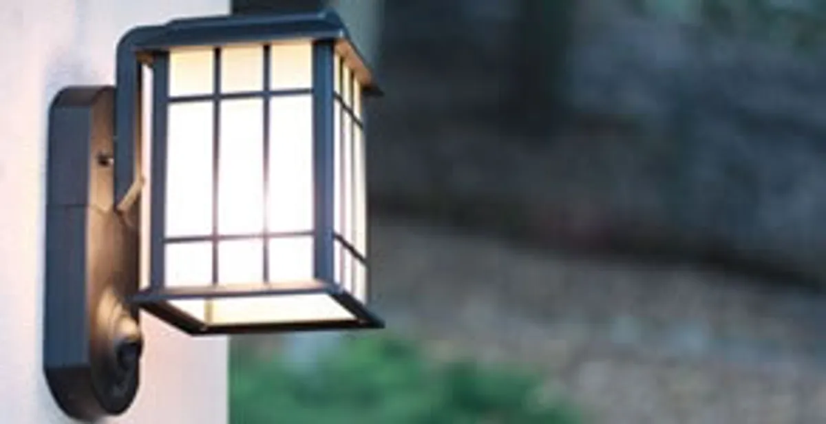 security light installation services with professionally mounted exterior wall light in Milwaukee, WI
